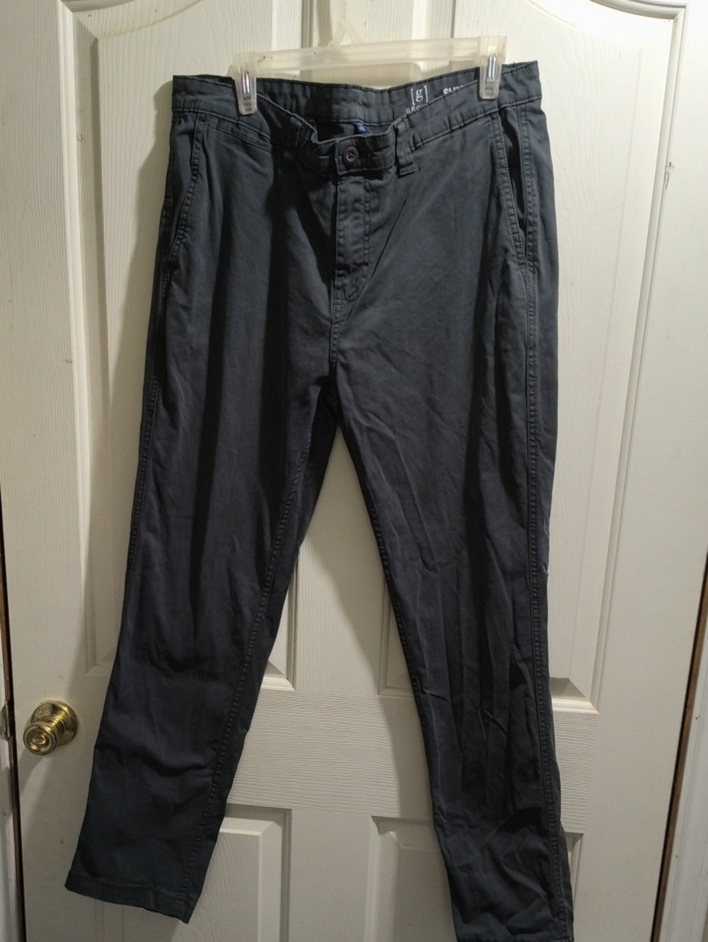 George Men's Charcoal Gray Chino Pants